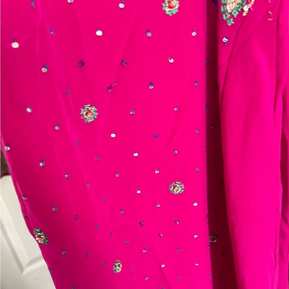 Frontier heritage ready to wear readymade party designer pink magenta embroidery - Picture 8 of 11
